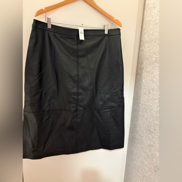 Talbots Dresses & Skirts - Talbots Faux Leather Skirt. Size 16. New with tags.